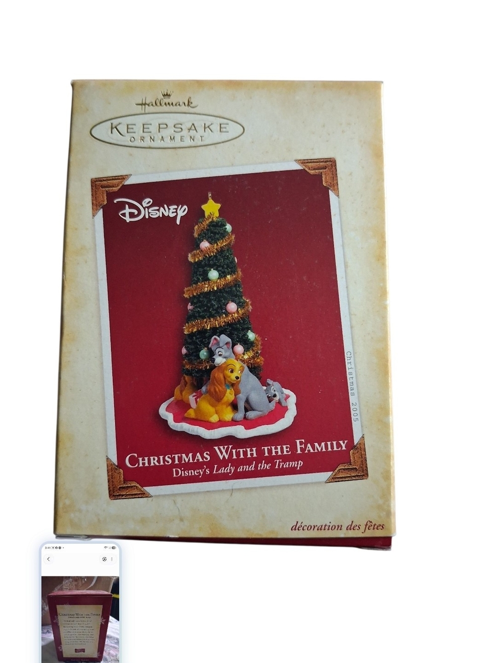 Hallmark Lady & The Tramp Ornament